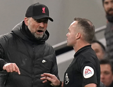 Jurgen Klopp: Liverpool manager reignites feud with referee Paul Tierney after angrily celebrating winner over Tottenham