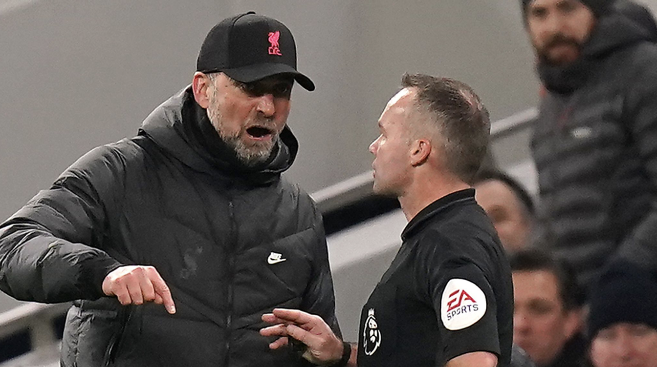 Jurgen Klopp: Liverpool manager reignites feud with referee Paul Tierney after angrily celebrating winner over Tottenham