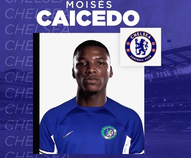 OFFICIAL: Chelsea land Moises Caicedo in British-record £115m deal