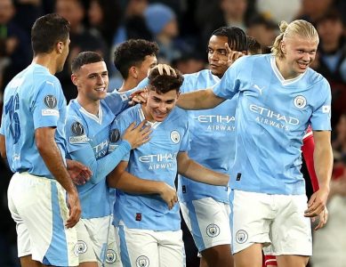 Man City recover from Red Star shock for winning Champions League start