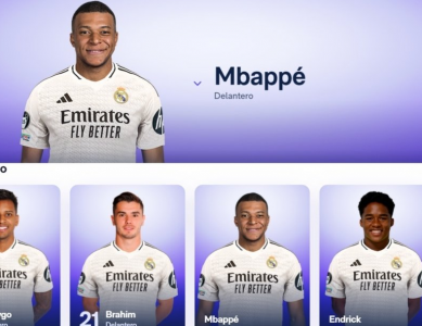 Mbappe and Endrick already featuring on Real Madrid official website